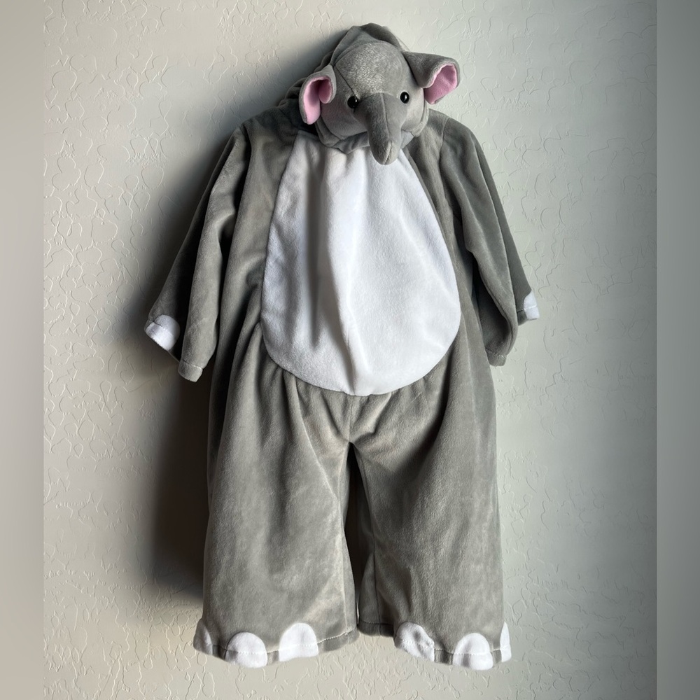 Gray Elephant Kids Costume with Hood